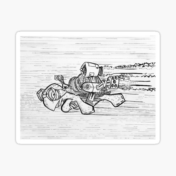 Speed demon slowpokes Sticker