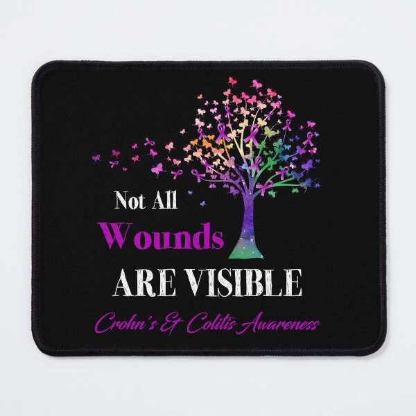 Item preview, Not All Wounds Are Visible Crohn's & Colitis Awareness designed and sold by Hatjar.