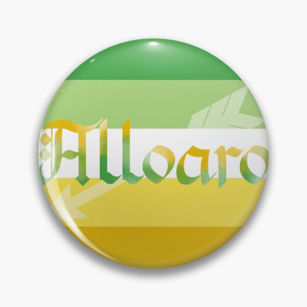 Item preview, AlloAro Pride Flag Allosexual Aromantic Gothic Calligraphy designed and sold by mostlyghostly42.