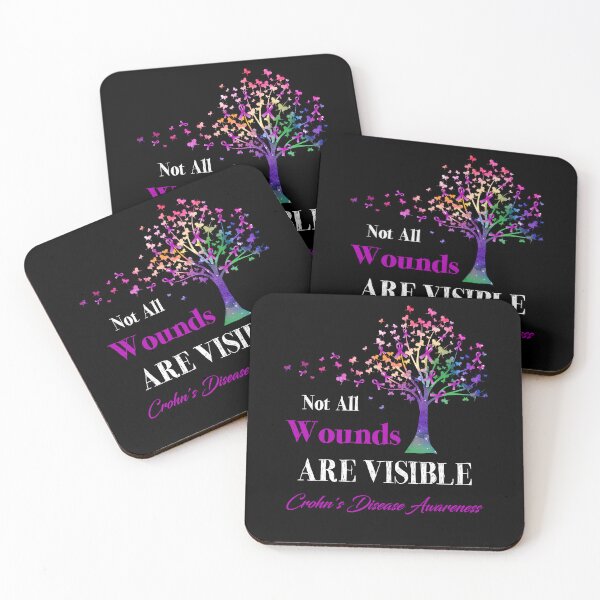 Item preview, Not All Wounds Are Visible Crohn's Disease Awareness designed and sold by Hatjar.