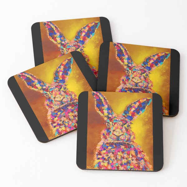 Item preview, Bunny, Pop Art, edited oil painting by Marina Daniluka designed and sold by MariDaniArt.