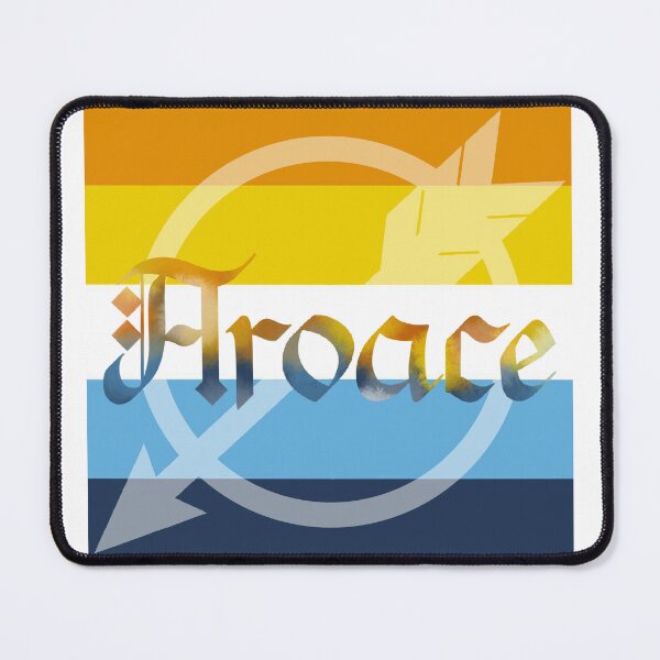 Item preview, Aroace Pride Flag Aromantic Asexual Gothic Calligraphy designed and sold by mostlyghostly42.