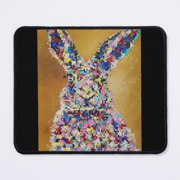 Item preview, Bunny, Pop Art, edited oil painting by Marina Daniluka designed and sold by MariDaniArt.