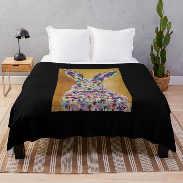 Item preview, Bunny, Pop Art, edited oil painting by Marina Daniluka designed and sold by MariDaniArt.