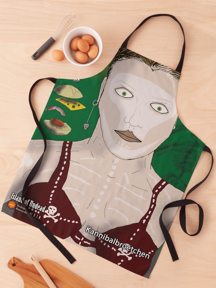 Thumbnail 1 of 6, Apron, Cannibal Bun (Island of Undead) designed and sold by dj-KIR.
