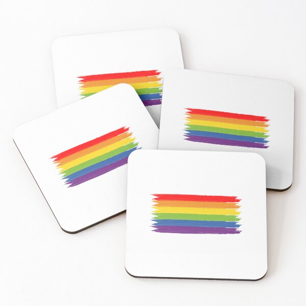Item preview, RAINBOW FLAG brush strokes gay pride LGBTQ designed and sold by Inspirationmotivation.