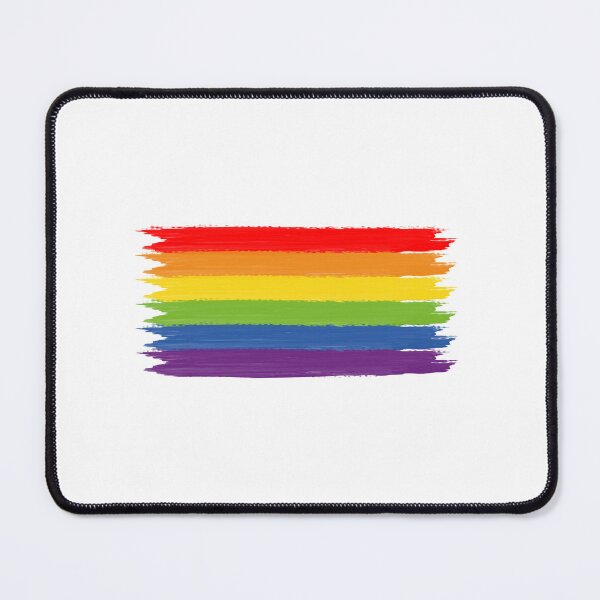Item preview, RAINBOW FLAG brush strokes gay pride LGBTQ designed and sold by Inspirationmotivation.