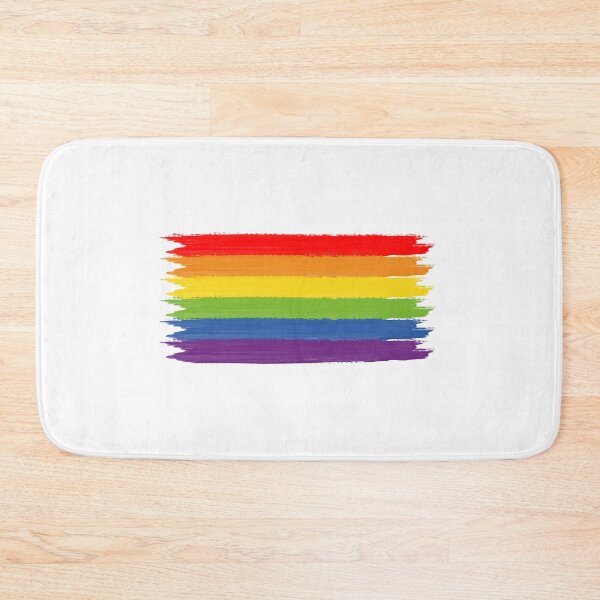 Item preview, RAINBOW FLAG brush strokes gay pride LGBTQ designed and sold by Inspirationmotivation.