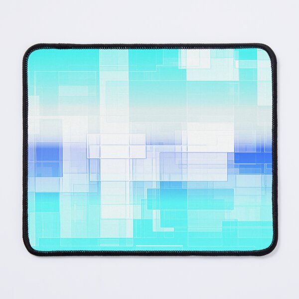 Item preview, STYLISH PAINT BLUE CYAN WHITE MARINE AQUA BLOCKISM. designed and sold by Ralek.