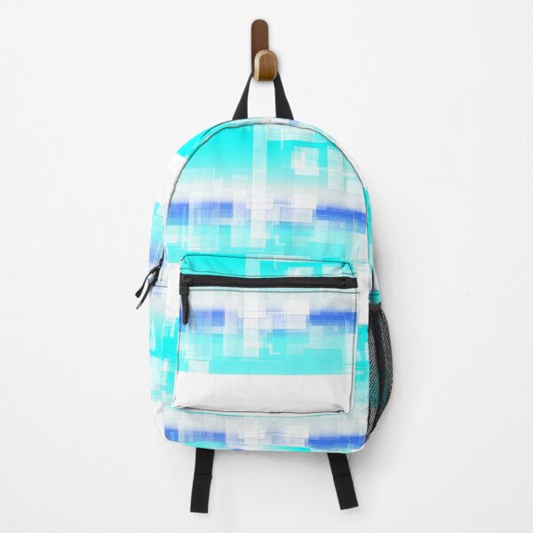 Item preview, STYLISH PAINT BLUE CYAN WHITE MARINE AQUA BLOCKISM. designed and sold by Ralek.