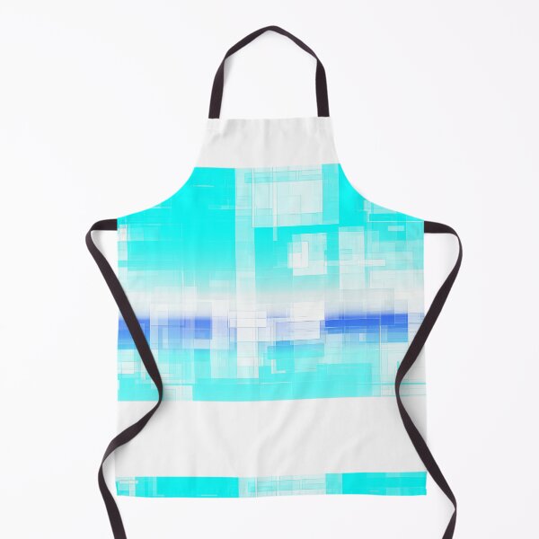 Item preview, STYLISH PAINT BLUE CYAN WHITE MARINE AQUA BLOCKISM. designed and sold by Ralek.