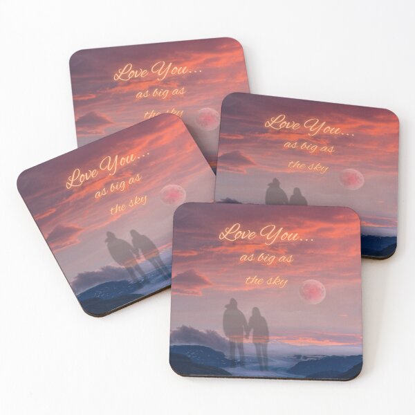 Item preview, Romantic night sky...This is a romantic design for couples in love..love you as big as the sky designed and sold by ditzy-designs.