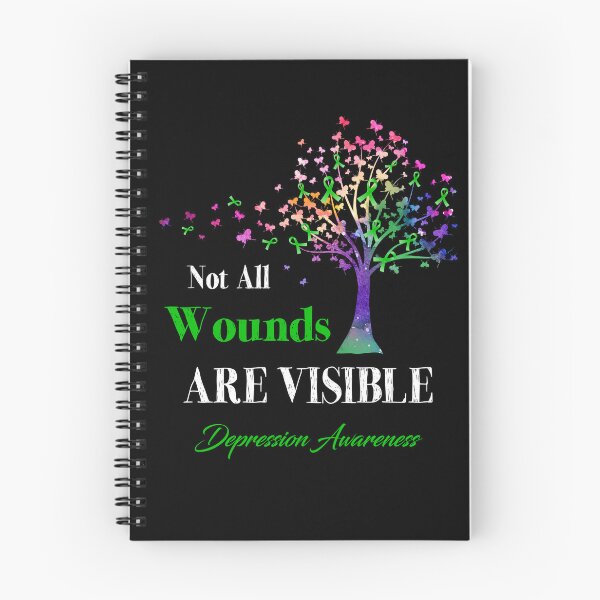 Item preview, Not All Wounds Are Visible Depression Awareness designed and sold by Hatjar.