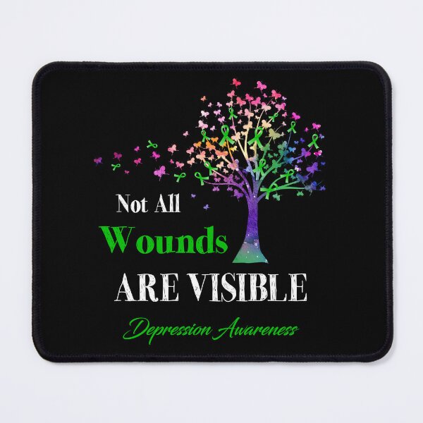 Item preview, Not All Wounds Are Visible Depression Awareness designed and sold by Hatjar.