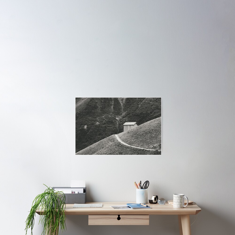 HILLSIDE HUT Poster