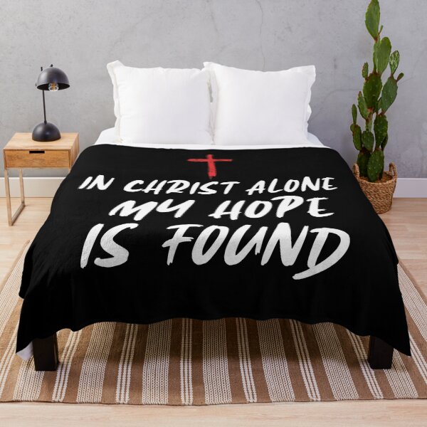Item preview, In christ alone my hope is found. Christian quote, motivational words about god and jesus christ designed and sold by IsisOsiris.