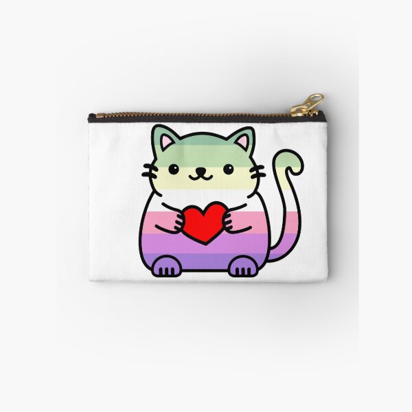 Item preview, Genderfae Pride Flag Kitty designed and sold by ilexdesigns.