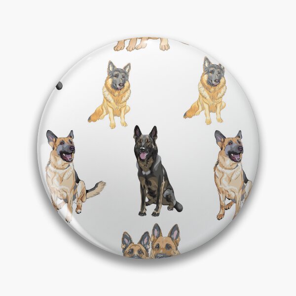 Item preview, German shepherd pattern design. Cute Alsatians. Cool german shepherds.  designed and sold by Doggymadness.