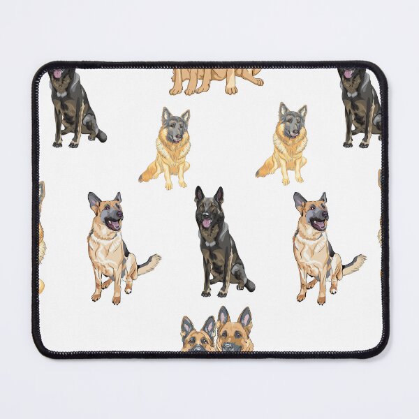 Item preview, German shepherd pattern design. Cute Alsatians. Cool german shepherds. designed and sold by Doggymadness.
