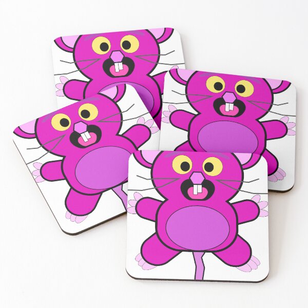Item preview, EKK! Pink Rat designed and sold by LittlePuzzleArt.
