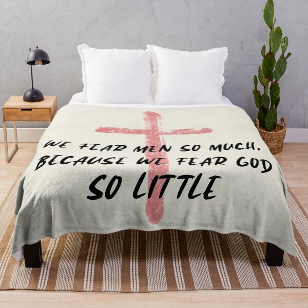 Item preview, We fear men so much because we fear god so little. Christian quote, motivational words about god and jesus christ designed and sold by IsisOsiris.