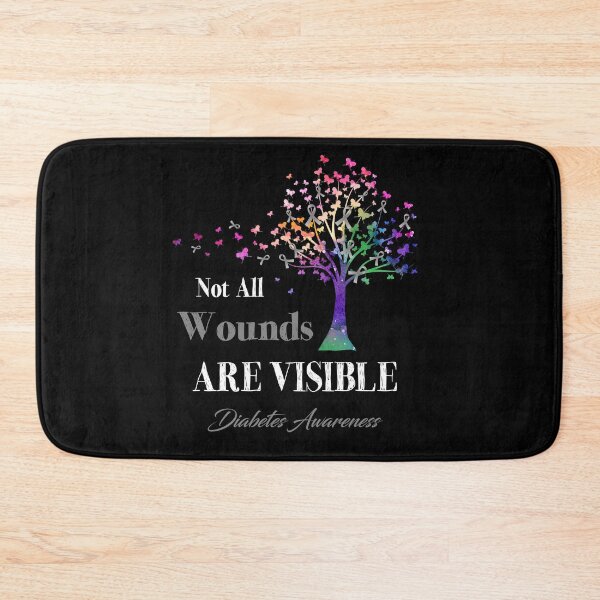 Item preview, Not All Wounds Are Visible Diabetes Awareness designed and sold by Hatjar.