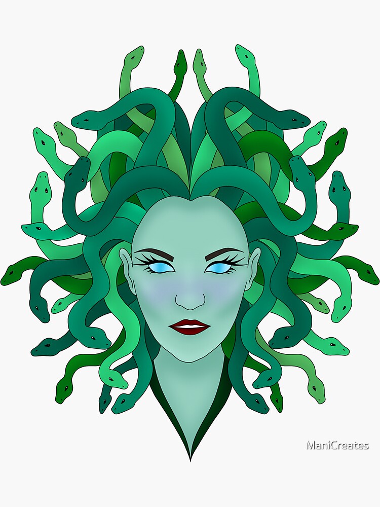 Medusa Greek Mythology Stickers for Sale