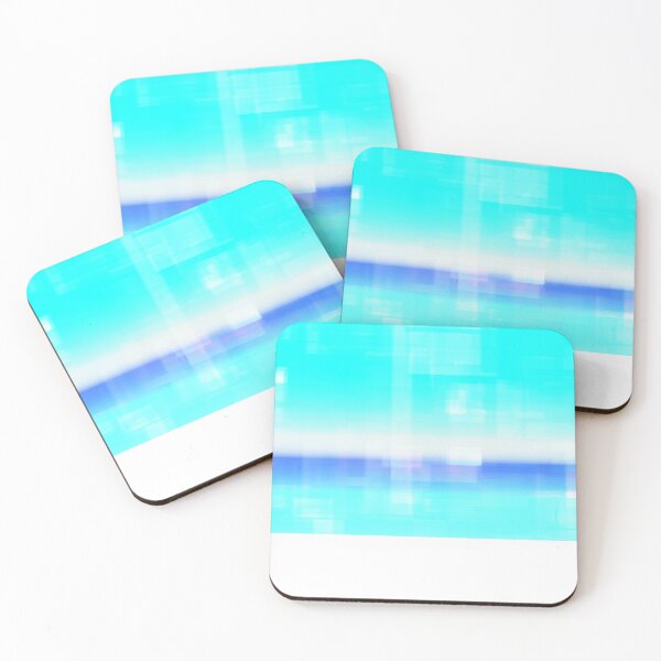 Item preview,  STYLISH PAINT BLUE CYAN WHITE MARINE AQUA BLOCKISM. designed and sold by Ralek.