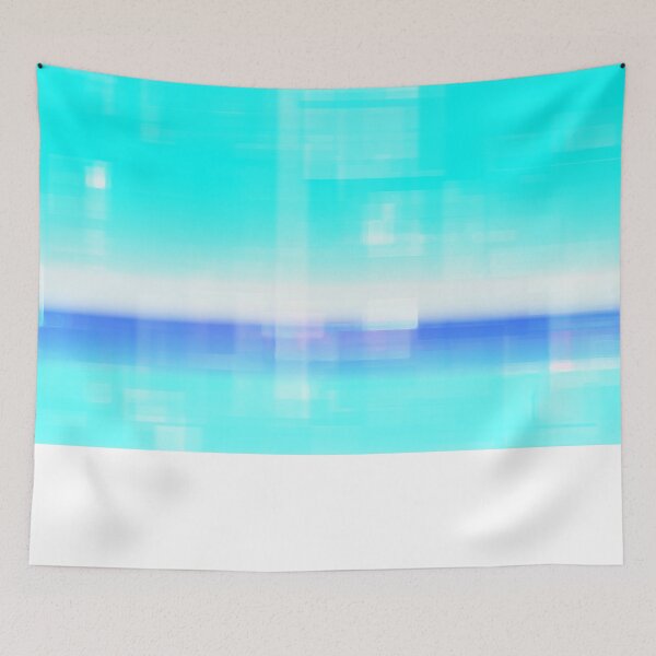 Item preview,  STYLISH PAINT BLUE CYAN WHITE MARINE AQUA BLOCKISM. designed and sold by Ralek.