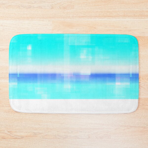 Item preview,  STYLISH PAINT BLUE CYAN WHITE MARINE AQUA BLOCKISM. designed and sold by Ralek.