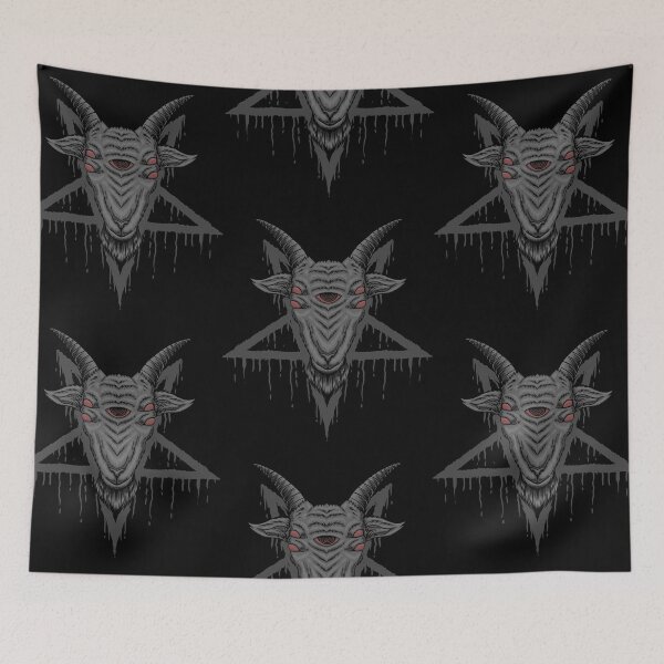 Item preview, Satanic goat designed and sold by Disturbed-Mind.