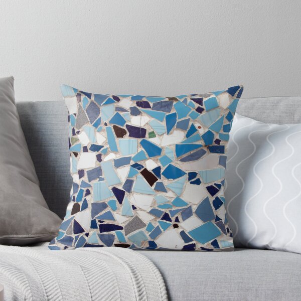 Aperçu de l'œuvre Mosaïque bleue créée et vendue par CreativeMagi.