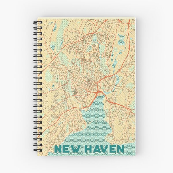 Item preview, New Haven Map Retro designed and sold by HubertRoguski.
