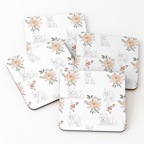 Item preview, A floral westland highland terrier design. designed and sold by Doggymadness.