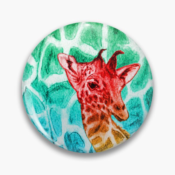 Item preview, Giraffe and giraffe - rainbow colorized version designed and sold by SylvieG18.