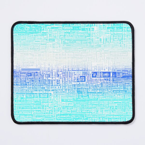 Item preview, STYLISH PAINT BLUE CYAN WHITE MARINE AQUA BLOCKISM. designed and sold by Ralek.
