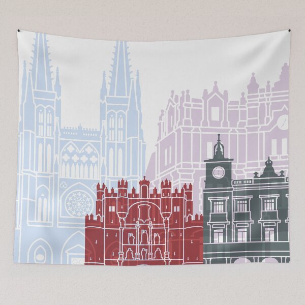 Item preview, Burgos skyline poster designed and sold by paulrommer.