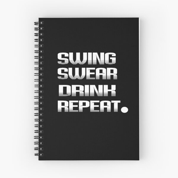 Item preview, Fathers Day Golf Quotes, swing swear dring repeat, golf drink quote designed and sold by SheIsAQueen.