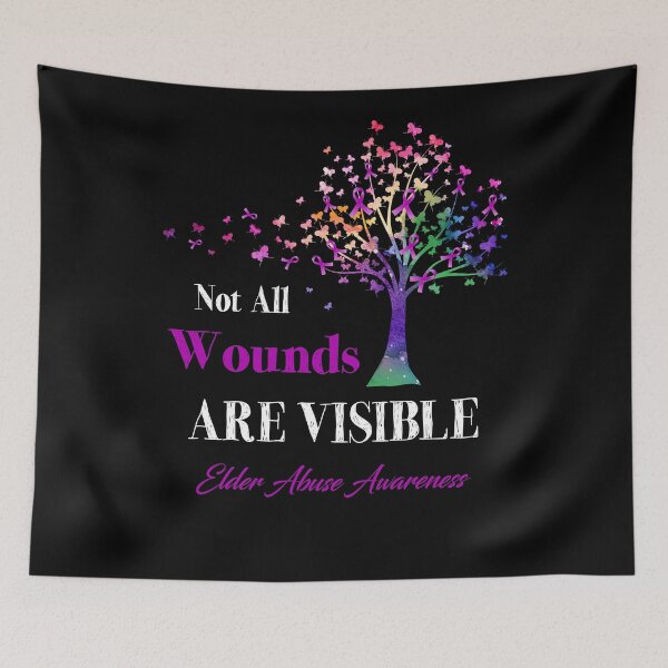 Item preview, Not All Wounds Are Visible Elder Abuse Awareness designed and sold by Hatjar.