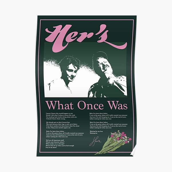 Hers Band What Once Was Poster