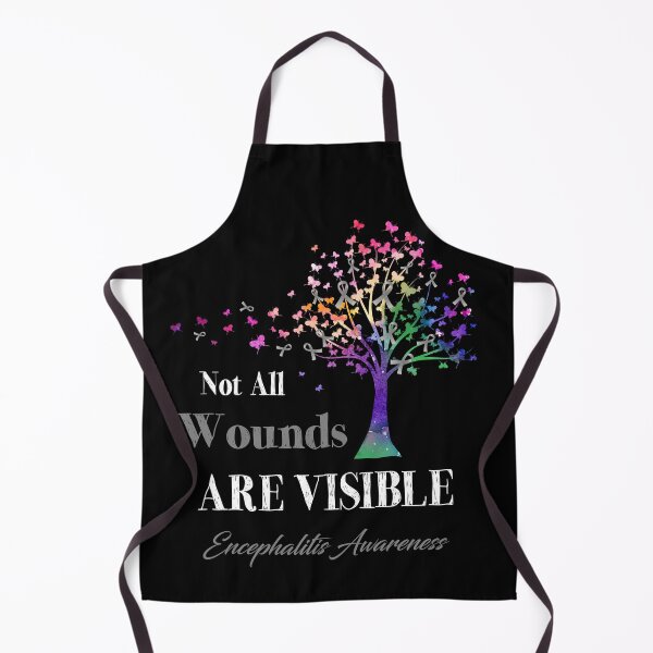 Item preview, Not All Wounds Are Visible Encephalitis Awareness designed and sold by Hatjar.
