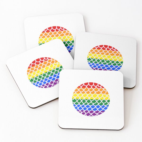 Item preview, Mermaid Scales with Rainbow Pride Flag designed and sold by Finding Flowers.