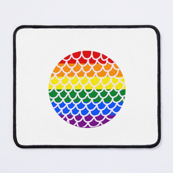 Item preview, Mermaid Scales with Rainbow Pride Flag designed and sold by Finding Flowers.