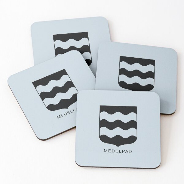 Item preview, Land Between Two Rivers, the Coat of Arms of Medelpad, Sweden, Black Print (Svenska Landskap)  designed and sold by Landskapsbutiken .com.