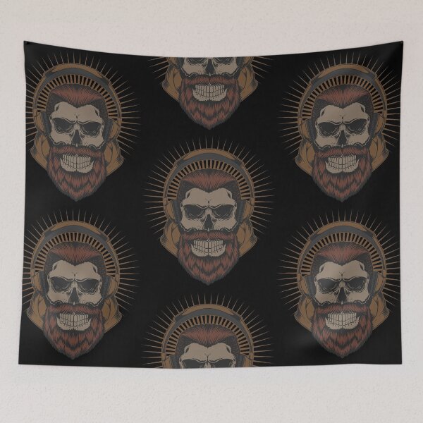 Item preview, Skull with headphones  designed and sold by Disturbed-Mind.