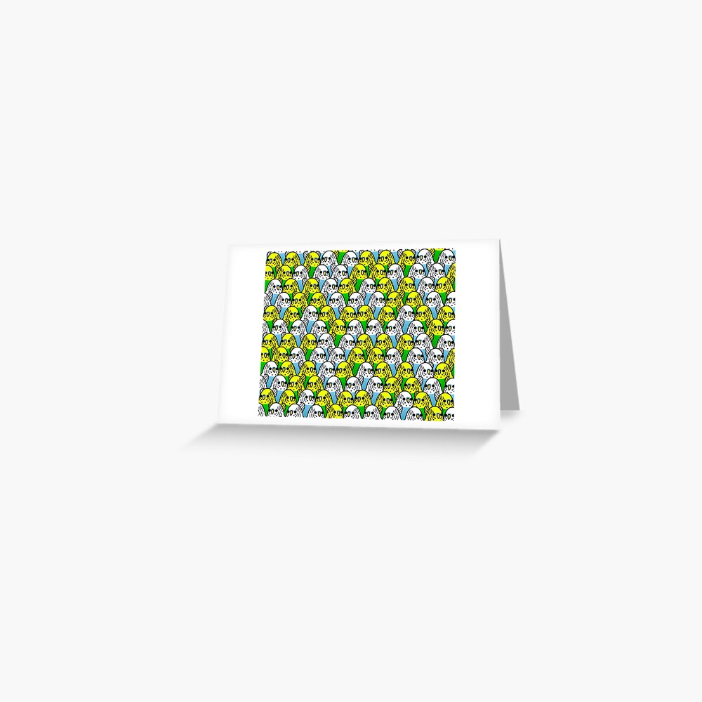 Too Many Birds! - Budgie Squad 1 Greeting Card