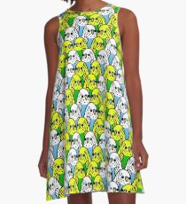 Too Many Birds! - Budgie Squad 1 A-Line Dress