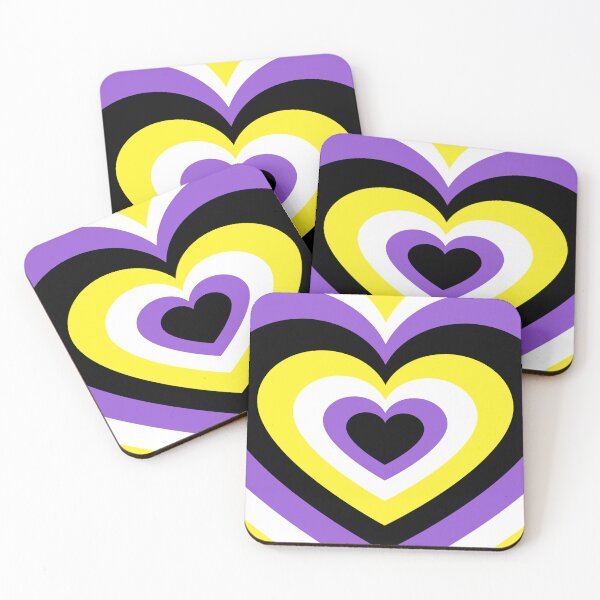 Item preview, Non-Binary Pride Heart designed and sold by therighttee1.