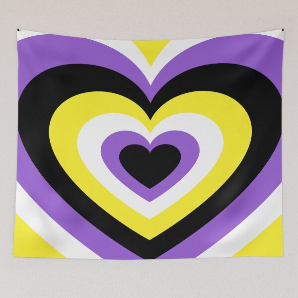 Item preview, Non-Binary Pride Heart designed and sold by therighttee1.