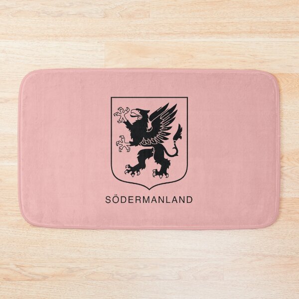 Item preview, Rampant Griffin, the Coat of Arms of Södermanland, Sweden, Black Print (Svenska Landskap)  designed and sold by Landskapsbutiken .com.